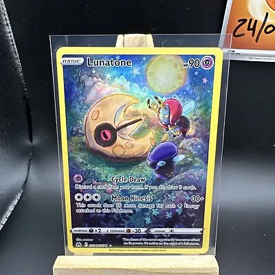 Pokémon TCG Lunatone Crown Zenith: Galarian Gallery GG11/GG70 Holo Holo Rare • £2.80