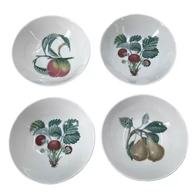 Vintage Kaiser Porcelain Small Fruit Dessert Plates 5.25  - Germany 4 Piece Set • $44.99