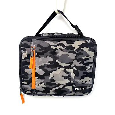 Packit Freezable Classic Gel Insulated Lunch Box  - Sporty Camo Orange • $10.62