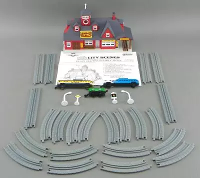 Vintage 1988 Galoob Micro Machines City Scenes Train Station Track Lot Works VGC • $39.97