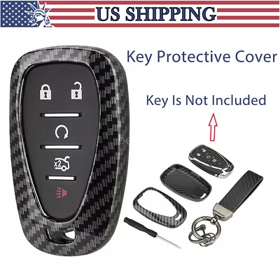 2 3 4 5 Buttons Carbon Fiber Car Key Fob Case Cover For Chevy Camaro Malibu Volt • $11.85