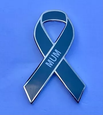 ***NEW*** Brain Cancer Awareness ' MUM ' Ribbon Enamel Badge / Brooch.Charity. • £3.99