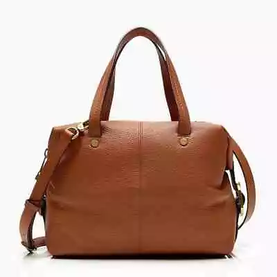 NWT J. Crew Bristol Convertible Pebbled Leather Satchel In Old English Saddle  • $89.99