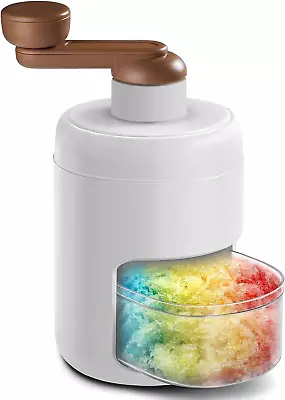 Snow Cone Machine Manual Shaved Ice Maker Machine For Home Ice Shaver Hand Cra • $29.84