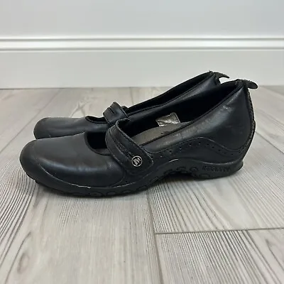 Merrell Black Plaza Bandeau Mary Jane Leather Shoes J46406 Womens Size 7 • $24.99