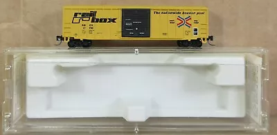 Micro Trains Line 50' Rib Side Railbox Box Car W/ Scale Couplers Z-Scale NIB • $24.99