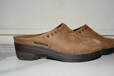 Mephisto Brown Leather Clog Mule Women EU 38 • $34.90