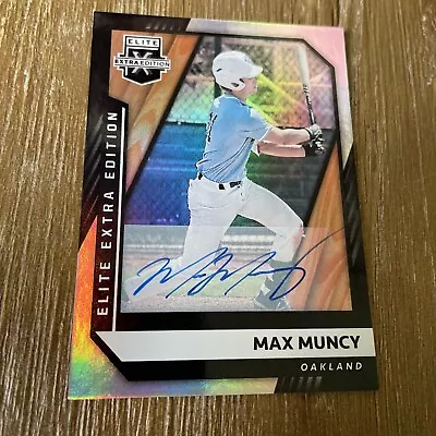 2021 Panini Elite Extra Edition Max Muncy Auto Autograph #25 • $5