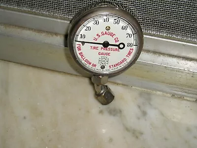 Antique Guaranteed 1927 U.S. TIRE Air Gauge Auto Part Vintage Chevy Ford Hot Rod • $26