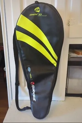 EUC Babolat Aero Series Tennis Racket Bag Racquet Cover Black Shoulder Strap • $30