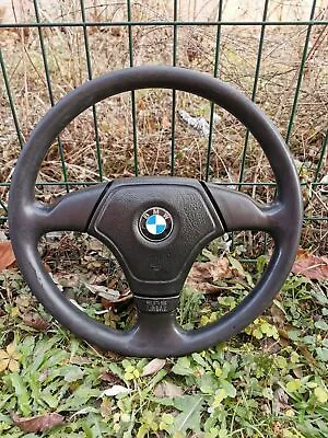 ⭐ BMW E36 E31 E32 E34 E39 E38 OEM Leather Sport Steering Wheel + Clock Spring • $274.86