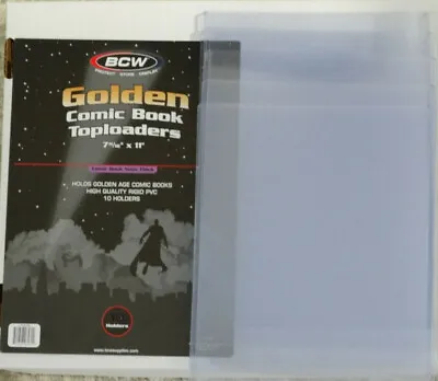 5 Loose BCW Golden Comic Book Topload Holder Toploaders New • $24.95