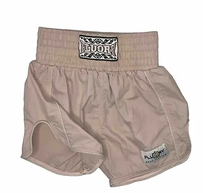 Fluory Shorts Womens Muay Thai Kickboxing MMA Sz Medium Pink Thai Boxing Sport • $19.99