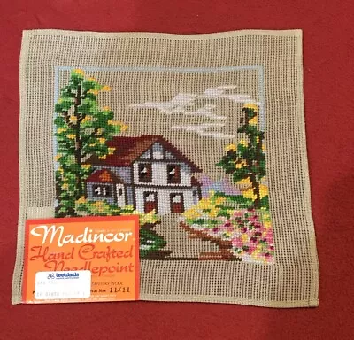 Madincor #365 11 X 11” Preworked Needlepoint Canvas Madeira • $15