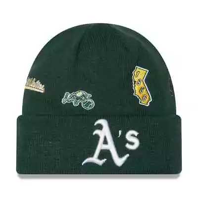 Oakland A's New Era   Identity   Cuffed Knit Hat~ Green • $29.99