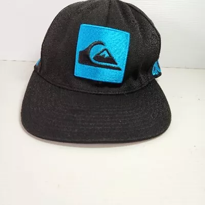 Quiksilver OFSM CAP Hat Black CLASSIC  Cap VGC Free Postage Blue Embroidery  • $24.99