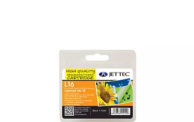 Jet Tec L16 Replacement Lexmark No 16 Black Inkjet Printer Ink Cartridges • £16.99