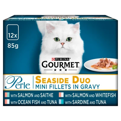 £7.02 • Buy Gourmet Perle Seaside Duo Cat Food Pouches - 12 X 85g