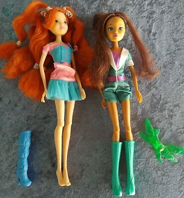 Winx Club Aisha And Blossom Nickelodeon Jakks Doll Figures W/ Outfits • $28