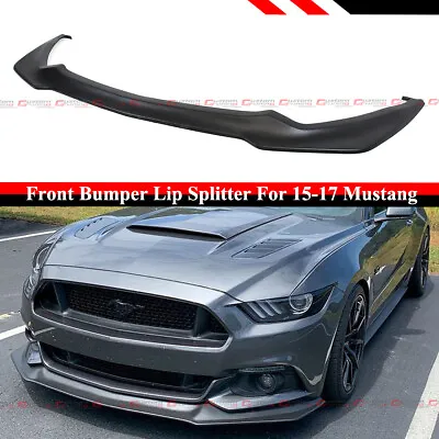 For 2015-17 Mustang V2 Performance Style Front Bumper Lip Chin Spoiler Splitter • $109.94