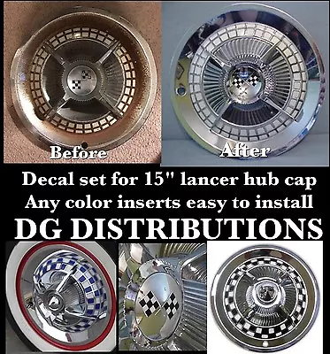 Decal Set 15' Lancer Hub Cap • $19.99