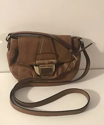 Michael Kors Brown Leather Charlton CN Crossbody Small Authentic • $48.99