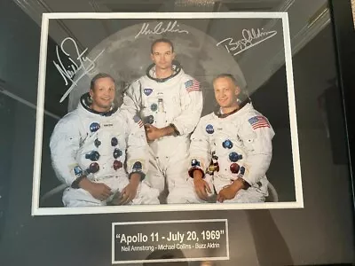 Neil Armstrong Buzz Aldrin Michael Collins Hand-Signed Apollo 11 NASA Photograph • $23000