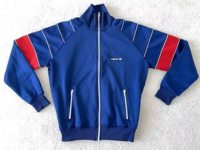 Vintage Adidas Track Jacket 70/80’s Men’s  Hip Hop Retro Red White Blue Large • $45