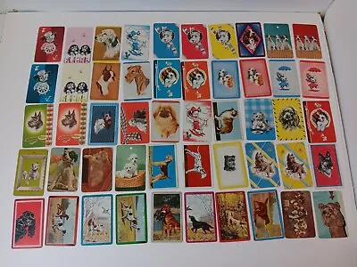 Vintage Single Swap Cards Blank Back Lot Of 94 Dog Designs  • $44.99