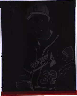 Ernie Johnson Photo Negative Milwaukee Braves 8x10 Black & White Neg. • $23