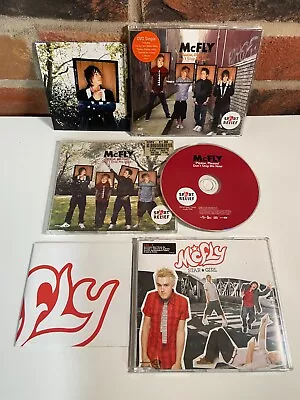 3x McFLY CD Singles Bundle + Posters | Please Please / Don't Stop Me Now / Star • £12.39