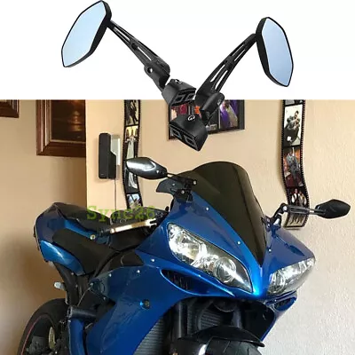 Adjustable Racing Rearview Mirrors For Yamaha FZ1 FZR YZF 600 R R1 R6 R6S 1000 • $35.09