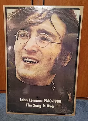 Rare Vintage 1980 Original John Lennon Poster The Song Is Over Shrink Wrapped • $50.99