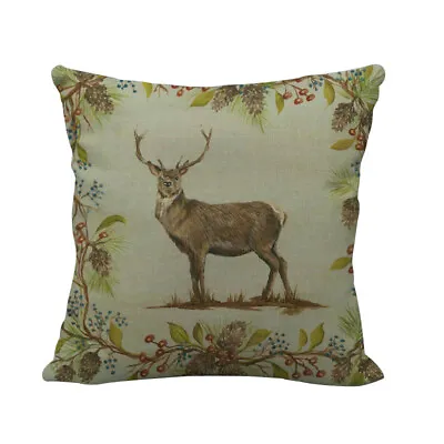 £5.99 • Buy Linen Cushion Covers - Mixed Animal Designs 45x45cm (SECONDS - SEE DESCRIPTION)