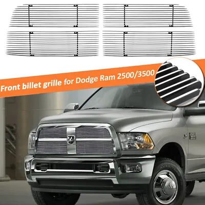 $45.99 • Buy Fits 2010-2012 Dodge Ram 2500/3500 Chrome Billet Grille Main Upper Grill Insert