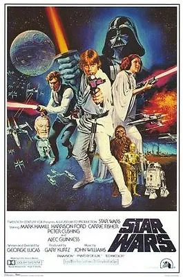 STAR WARS - A NEW HOPE MOVIE POSTER - 24x36 CLASSIC VINTAGE 5025 • $11.95