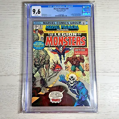 Marvel Premiere #28 CGC 9.6 MARK JEWELERS - WHITE PAGES Legion Of Monsters 1976 • $4999.99