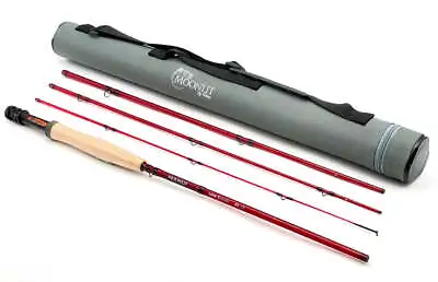 Moonlit Lunar S-Glass 4wt 7'6  Fly Rod With Tube Easy Cast & Ridiculously Strong • $159.99
