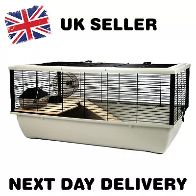 Rat Hamster Cage Grosvenor Black - Spacious Enclosure + Accessories Included • £62.99