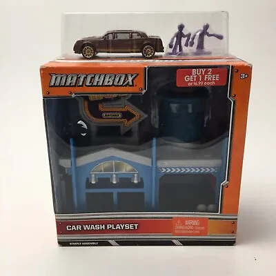 MATCHBOX CAR WASH PLAYSET New 2012 COLLECTIBLE W/ DIECAST White Luxury Care • $20.67