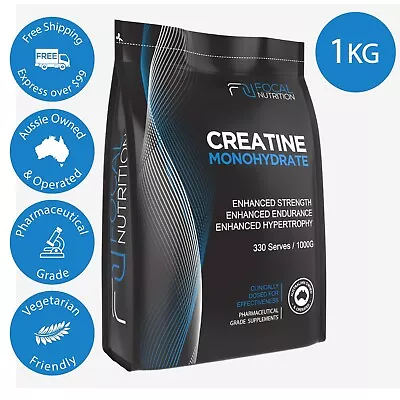 Pure 1kg Creatine Monohydrate Hplc Tested Workout Enhancer • $38.95