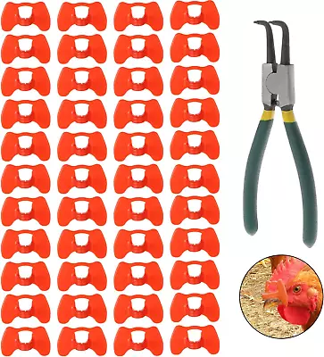 41 Pcs Pinless Peepers With Pliers Set Poultry Blinders Chicken Peepers Chicken • $18.71