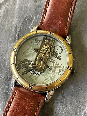 $24.99 • Buy VTG Relic Classic American Sports Soldier Rifle Analog Quartz Watch Hours READ