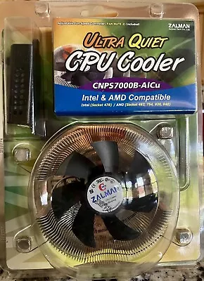 NEW Zalman CNPS7000B-AlCu  Socket Intel/AMD CPU Cooler 92mm 2 Ball Cooling Fan • $54.99