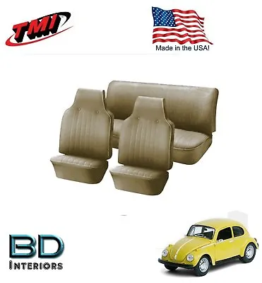 $301.99 • Buy 1968 - 1969 VW Volkswagen Bug Beetle Slip-On Seat Upholstery,  Beige  IN STOCK