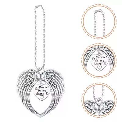  Angels Wings Necklace Upside Down Cross Earrings Heart Pendant Accessories • £5.69