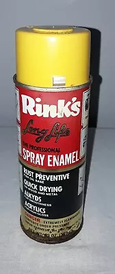 Vintage Rink's Department Store Spray Paint Can Light Yellow • $39.99