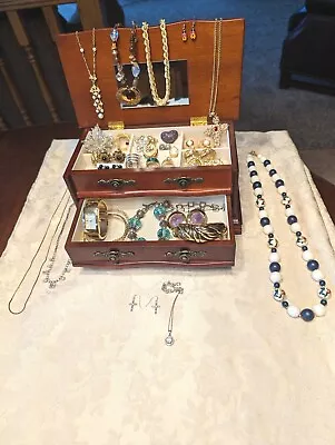 Vintage To Modern Jewelry Lot  With Sterling Silver #2 • $59.99