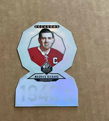 2020-21 Upper Deck SP Signature Edition Legends Decagons Maurice Richard #DC-1 • $1.99