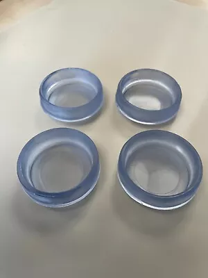 £2.85 • Buy 4x Small Flexible Clear PVC CASTOR CUPS Carpet/Floor Chair Furniture
